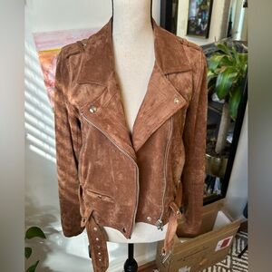 BlankNYC suede moto jacket